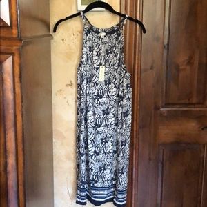 Beautiful blue and white dress